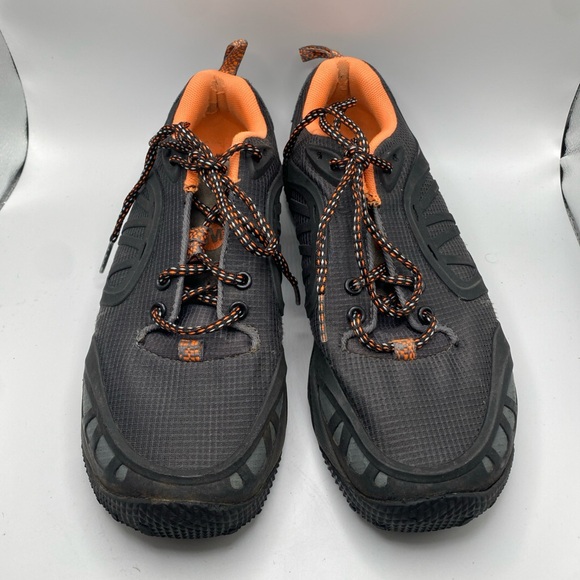 Merrell Womens All Out Blaze Low Hiking Shoes Size 7.5 Black Orange Trail - Picture 1 of 11